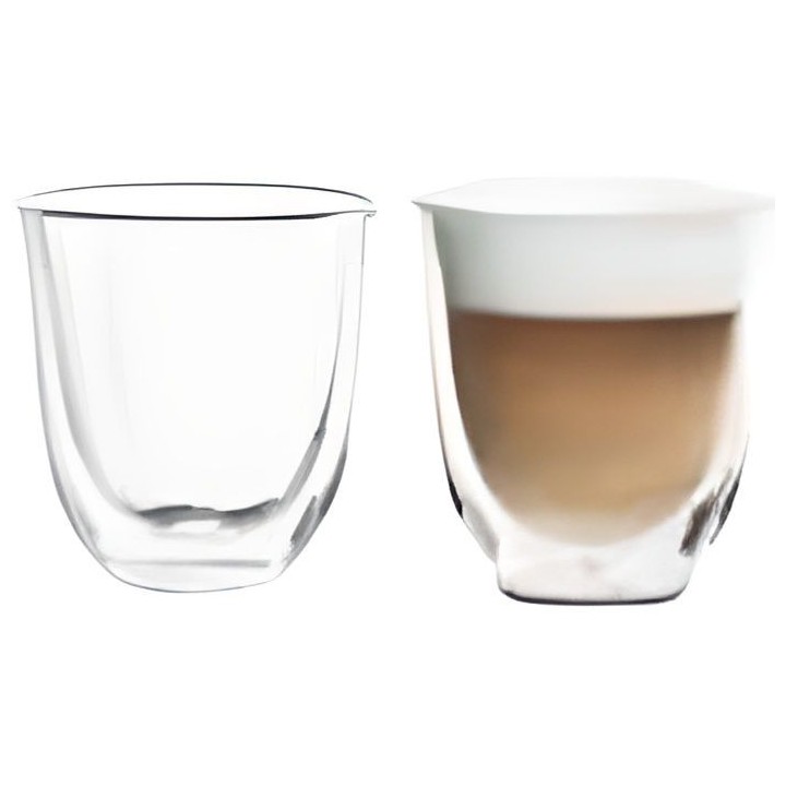 DELONGHI Lot de 2 tasses Capuccino - 19 cl