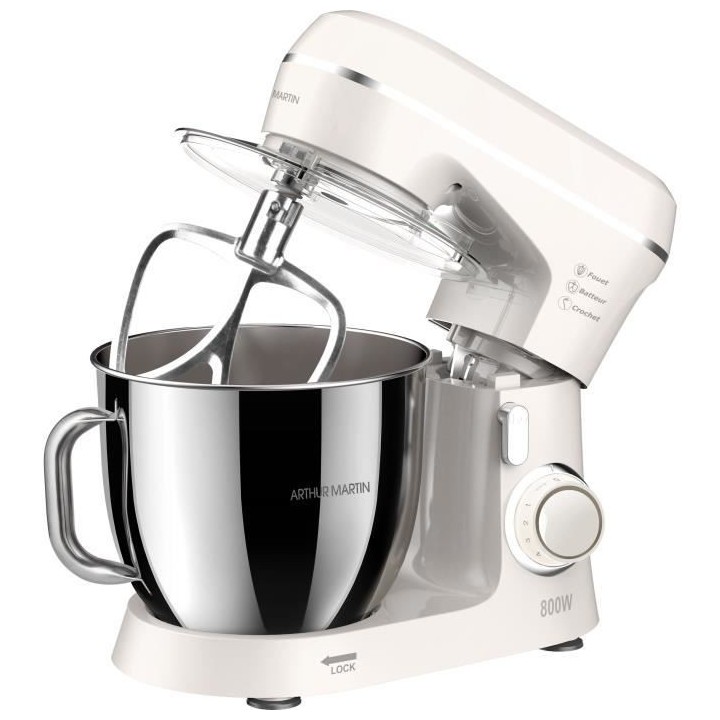 ARTHUR MARTIN AMP1531 - Robot pâtissier 800W - 10 vitesses+pulse - Bo