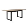 Table a manger extensible - Décor chene sonoma et anthracite - 160-200 cm - DENVER