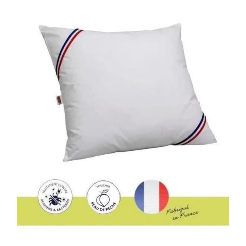 Oreiller - L'ANTI-ACARIENS - Aux actifs 100% végétaux - 60 x 60 cm - Polyester et fibre Volupt'air - DODO