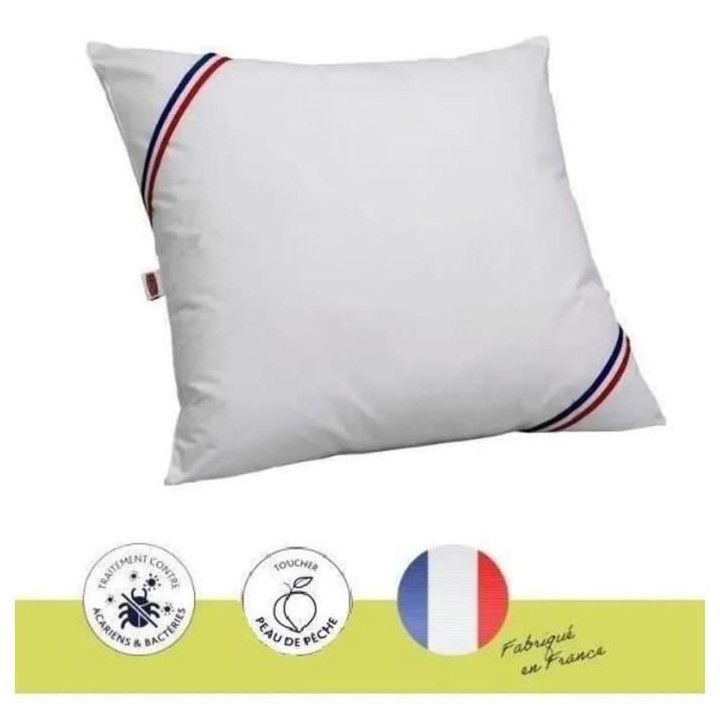 Oreiller - L'ANTI-ACARIENS - Aux actifs 100% végétaux - 60 x 60 cm -