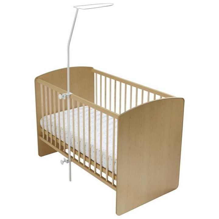 DOMIVA Fleche de lit - Métal - A fixer - Blanc - 152 cm