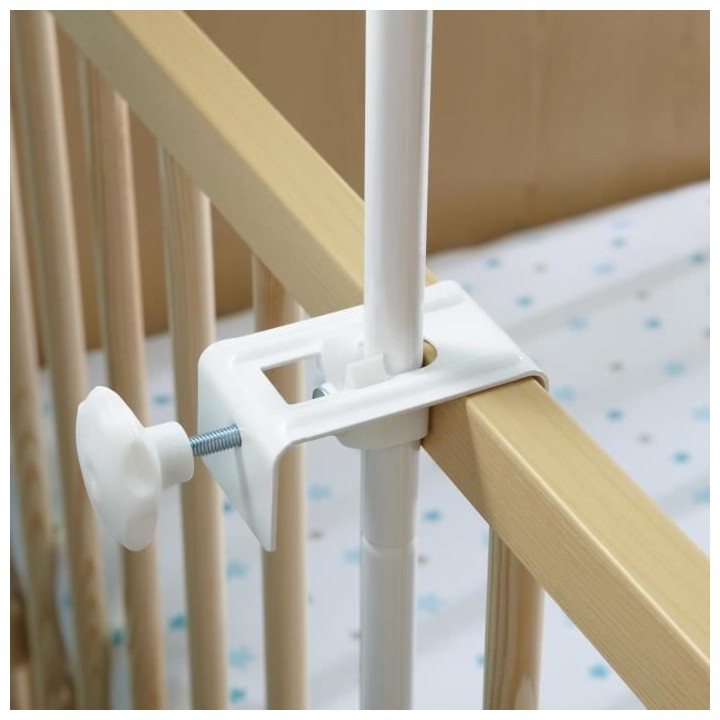 DOMIVA Fleche de lit - Métal - A fixer - Blanc - 152 cm