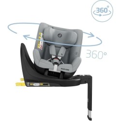 Siege auto MAXI COSI Mica Eco i-Size, Groupe 0+/1, pivotant 360°, Isofix, Tissus recyclés, Authentic Grey