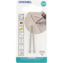 DREMEL Lot de 2 pointes diamantées 4,4mm 7105