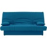 Banquette clic clac 3 places - Tissu bleu canard - Style Contemporain - L 190 x P92 cm - DREAM