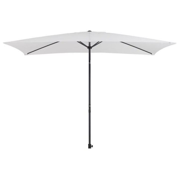 Parasol droit 3x2 m inclinable - Mât Aluminium avec toile polyester 1