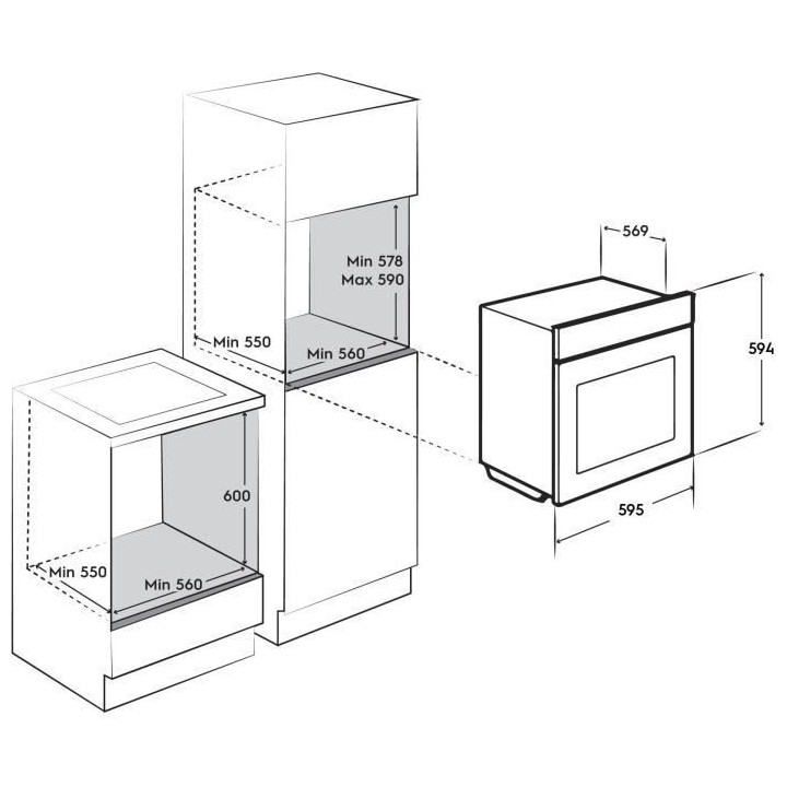 Four Encastrable Pyrolyse ELECTROLUX EOF4P02X - Tournebroche - A+ - Ch