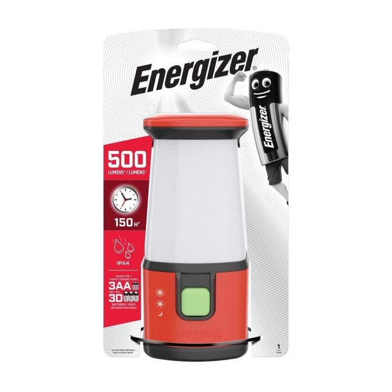 ENERGIZER LAMPE TORCHE CAMPING LANTERN500 LAN TR ESAL351