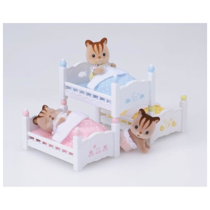 SYLVANIAN FAMILIES - 4448 - Les lits superposés a 3 couchettes bébé
