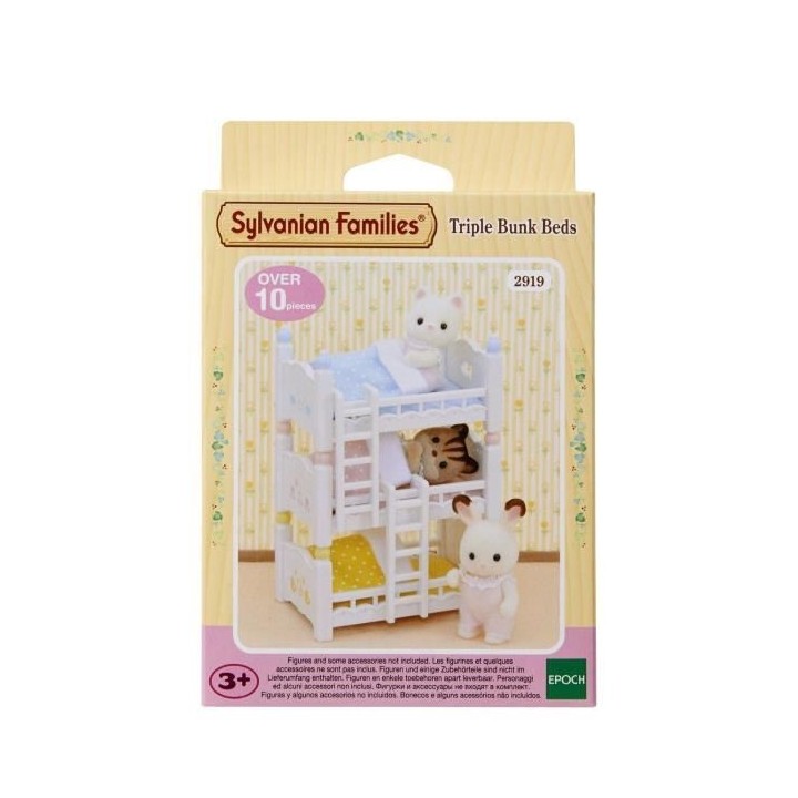SYLVANIAN FAMILIES - 4448 - Les lits superposés a 3 couchettes bébé