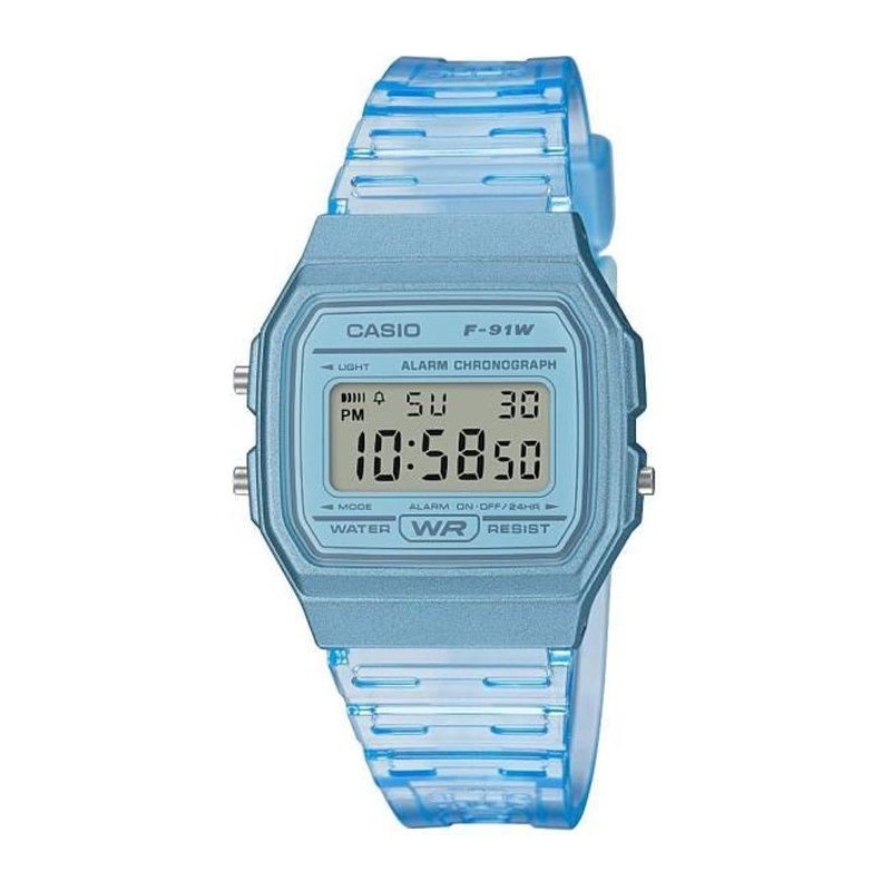 CASIO Collection Montre F-91WS-2EF chrono, alarme, calendrier auto