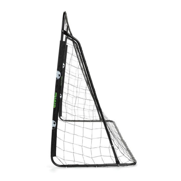 2 Buts de foot tubes métalliques. Taille 240 x 150 cm avec Filet, Tub