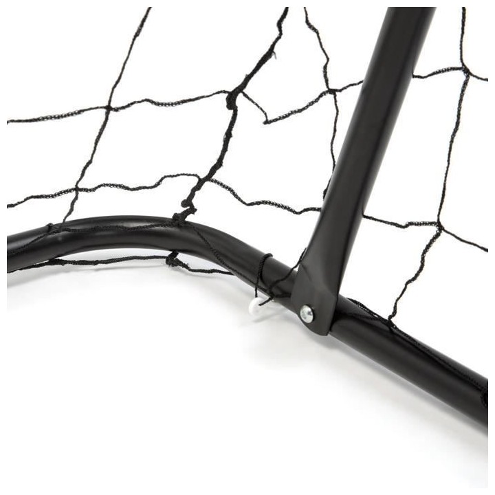 2 Buts de foot tubes métalliques. Taille 240 x 150 cm avec Filet, Tub