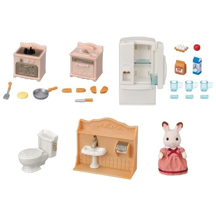 Le set d'ameublement cosy cottage et maman - SYLVANIAN FAMILIES - 5449