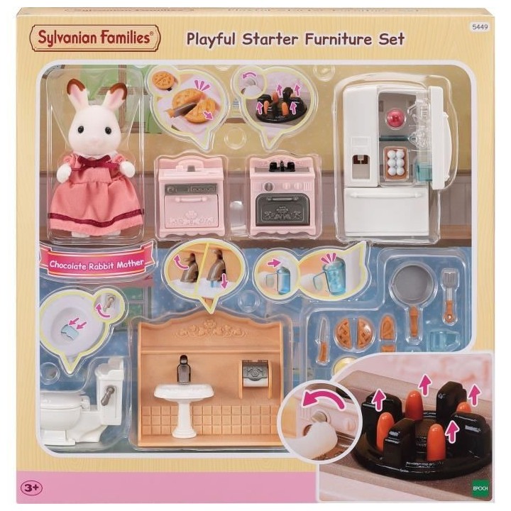 Le set d'ameublement cosy cottage et maman - SYLVANIAN FAMILIES - 5449