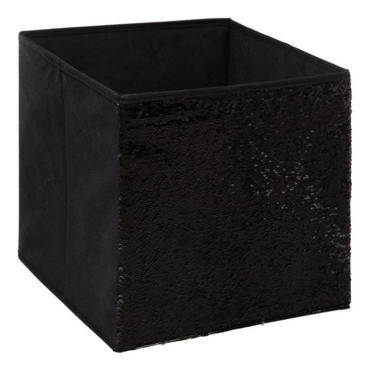 Boîte de rangement/tiroir pour meuble en tissu - 31 x 31 cm - Sequin
