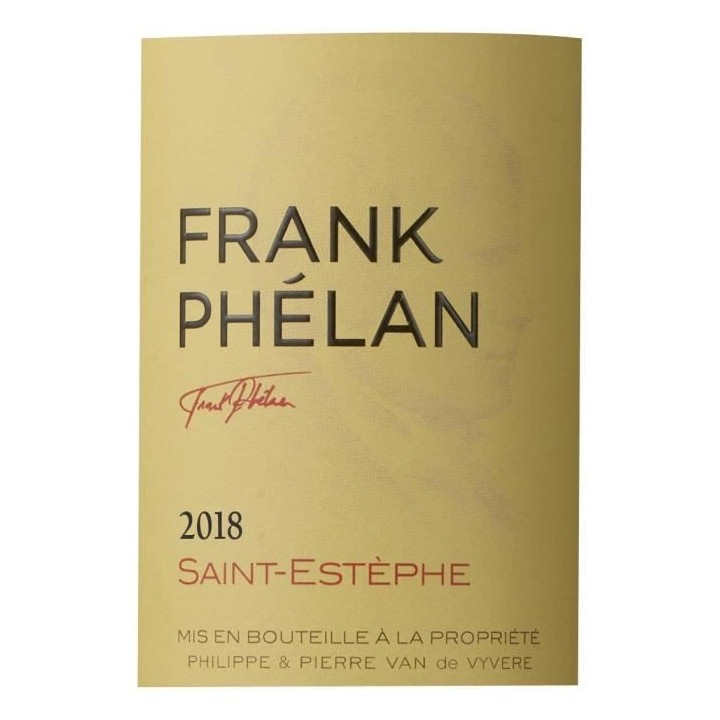 Frank Phélan 2018 Saint-Estephe - Vin rouge de Bordeaux