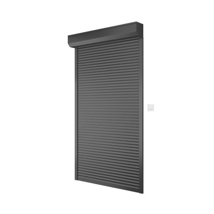 Volet roulant H220 x L150 cm en Aluminium recoupable en largeur et hau