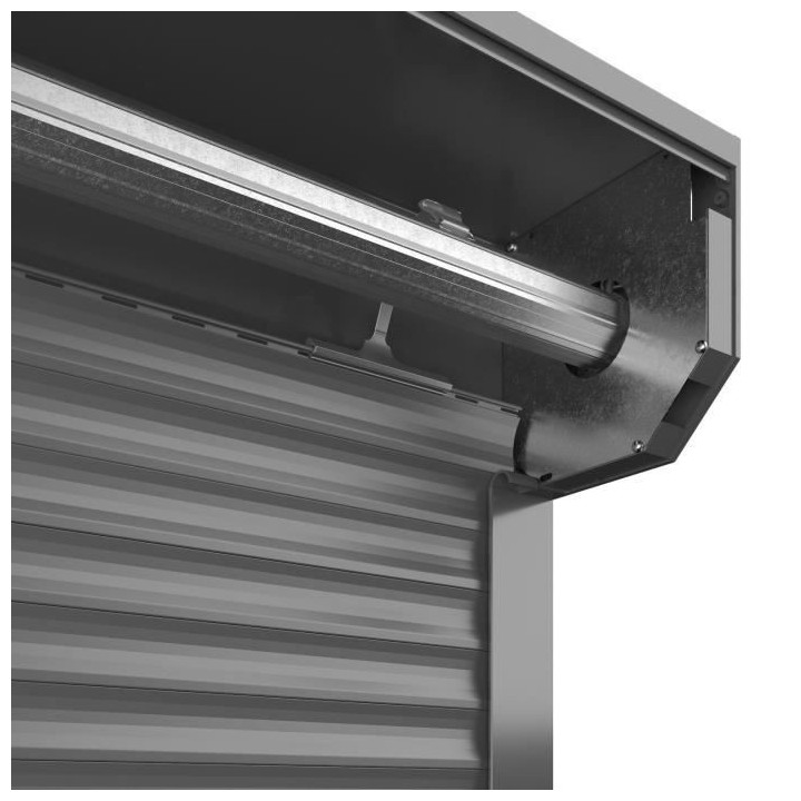 Volet roulant H220 x L240 cm en Aluminium recoupable en largeur et hau