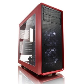 FRACTAL DESIGN BOITIER PC Focus G - Rouge - Verre trempé - Format ATX