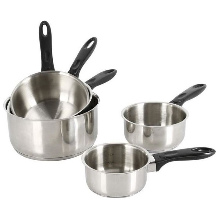CREALYS 501534 set de 5 casseroles inox induction