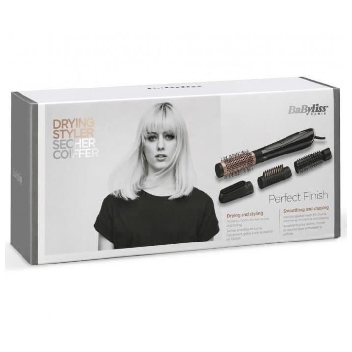 BABYLISS PERFECT FINISH AS126E - Brosse soufflante 1000W - 2 températ