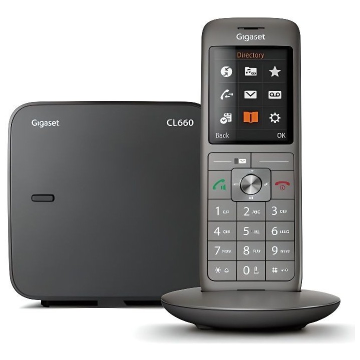 GIGASET Téléphone Fixe CL 660 Anthracite