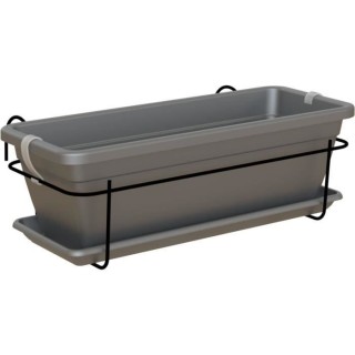 ARTEVASI - Kit balcon Jardiniere venezia 60cm anthracite 60 x 19,5 x h