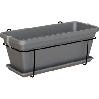 ARTEVASI - Kit balcon Jardiniere venezia l 60cm anthracite 57,9 x 24,3