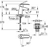 GROHE - Mitigeur monocommande Lavabo - Taille S