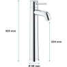 GROHE Mitigeur monocommande Lavabo Taille XL Start Classic Chromé 23784000