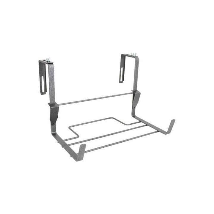 ARTEVASI Support jardiniere réglable + Sécurité - 37 x 19 cm - Gris