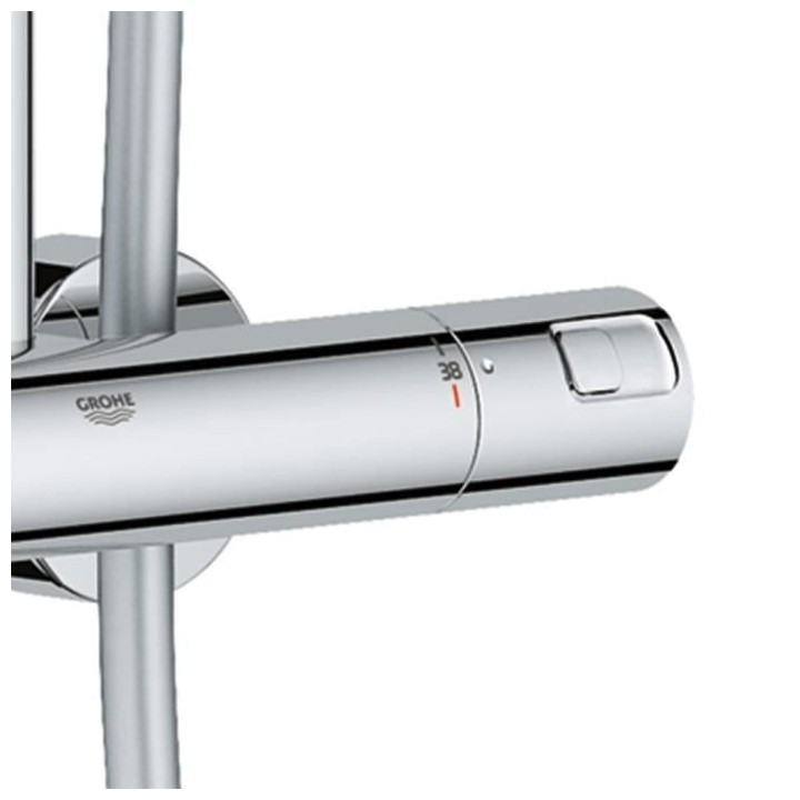 GROHE Colonne de douche mitigeur thermostatique Vitalio Joy 260, tete