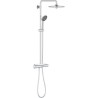 GROHE Colonne de douche robinet thermostatique Vitalio Joy 260, 50% d'économie d'eau et d'énergie, douchette 3 jets, 26403001