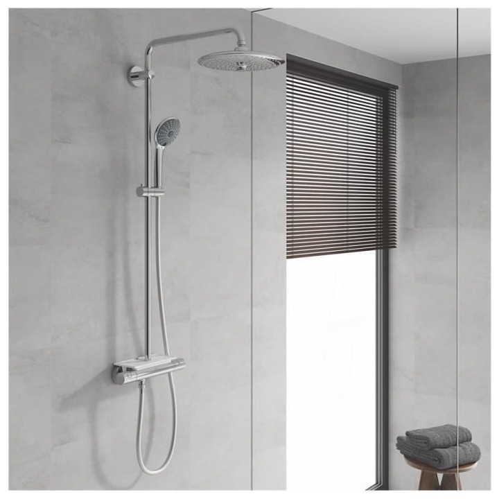 GROHE Colonne de douche robinet thermostatique Vitalio Joy 260, 50% d'