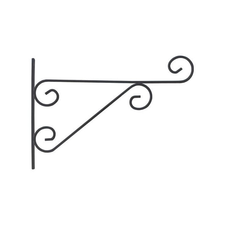 ARTEVASI Patere en Fer rond - 39 cm - Gris anthracite métallisé