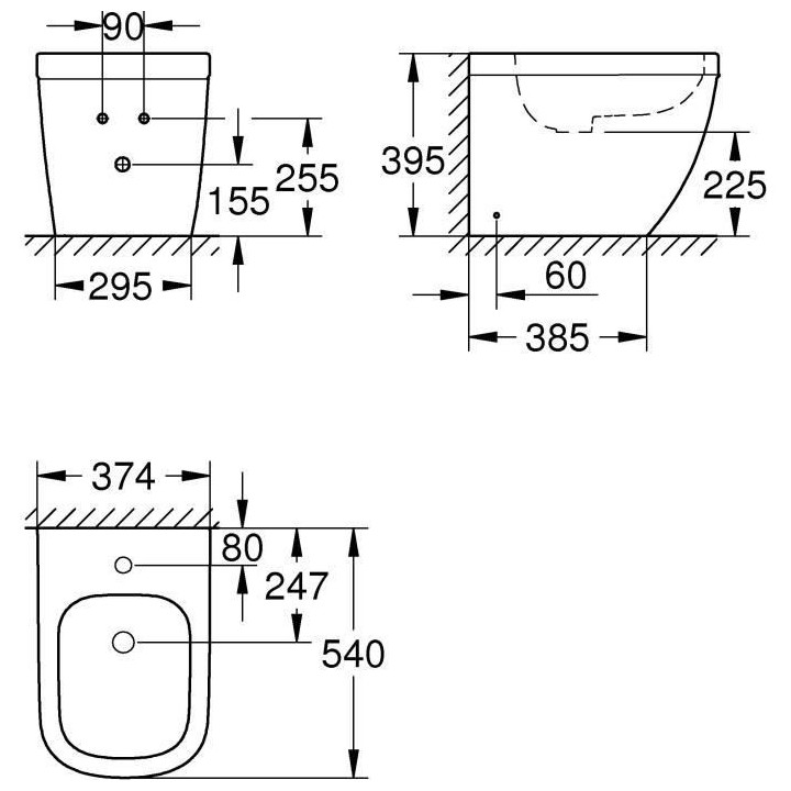GROHE Standbidet Euro Céramique Blanc alpin 39340000