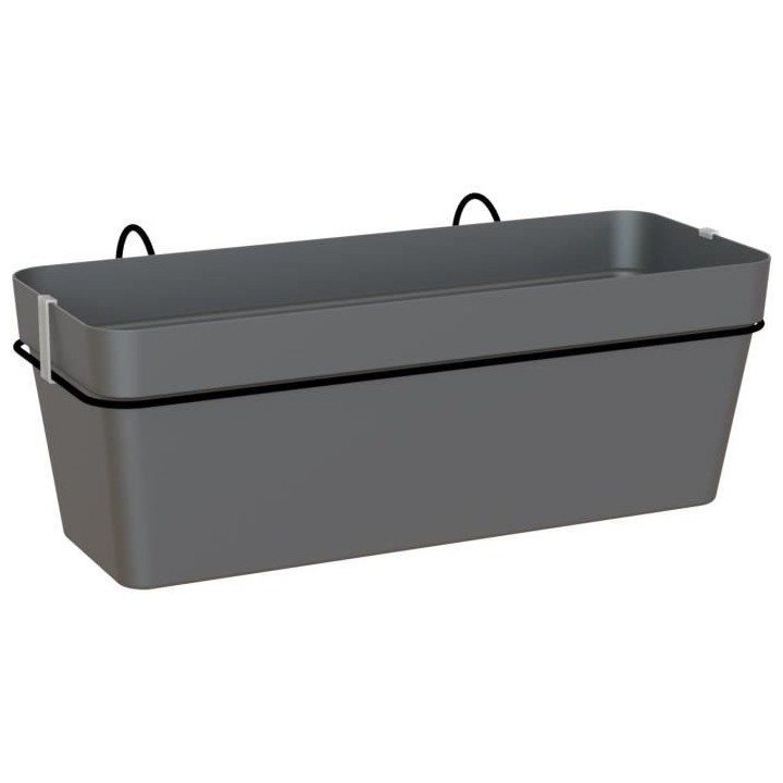 ARTEVASI - Kit balcon Jardiniere capri re 50cm v2 anthracite 50,2 x 28