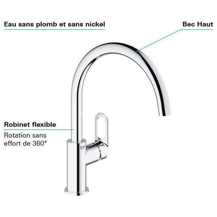 GROHE - Mitigeur monocommande Evier