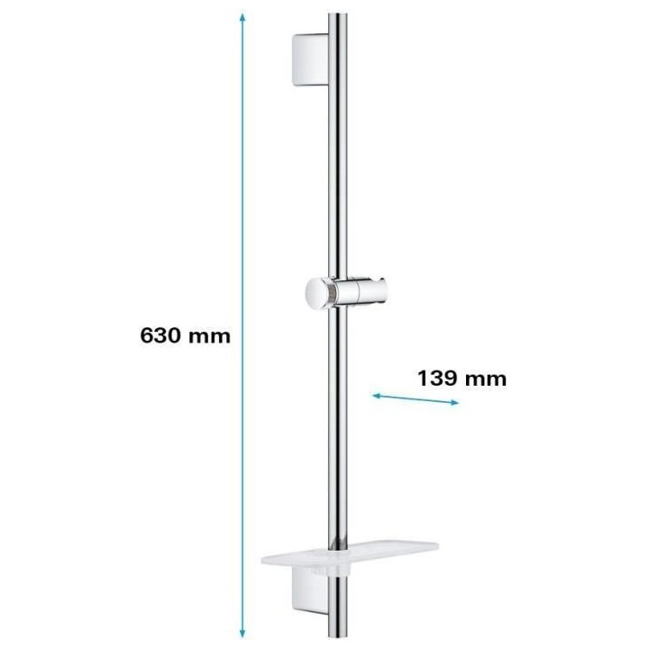 GROHE - Barre de douche 600 mm