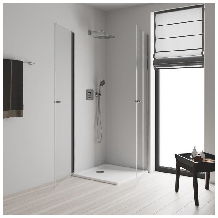 GROHE Douche de tete Vitalio Comfort 250 Cube, 1 jet, raccords fileté