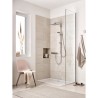 GROHE Colonne de douche avec inverseur manuel Vitalio Start 250, tete de douche 250mm, douchette 1 jet, 26698000