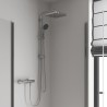 GROHE Colonne de douche avec inverseur manuel Vitalio Start 250, tete de douche 250mm, douchette 1 jet, 26698000