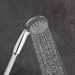 GROHE Colonne de douche avec inverseur manuel Vitalio Start 250, tete de douche 250mm, douchette 1 jet, 26698000