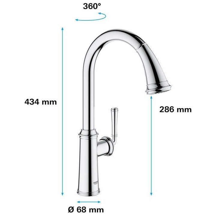 GROHE - Mitigeur évier cuisine