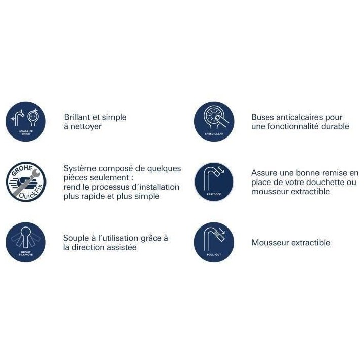 GROHE - Mitigeur évier cuisine