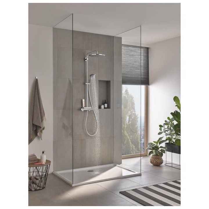 Colonne de douche avec mitigeur thermostatique - GROHE
