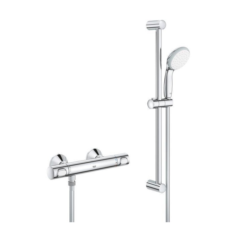 GROHE - Mitigeur thermostatique douche 1/2 avec ensemble de douche