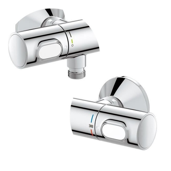 GROHE - Mitigeur thermostatique douche 1/2 avec ensemble de douche